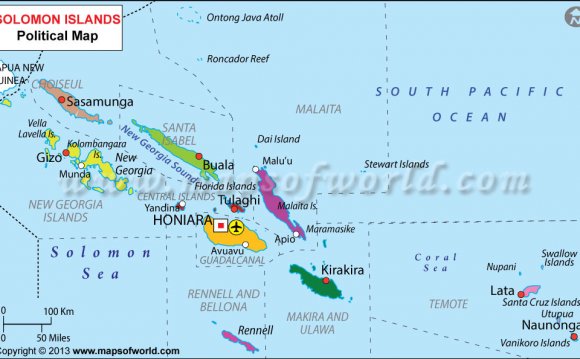 Map of Solomon Islands