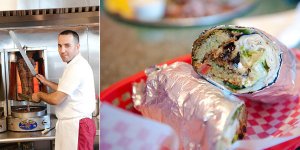 Ali Kolcak and falafel wrap from Filfillah