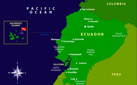 Map of Ecuador