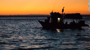 The M/V Queen Mabel, in the waters around the Galapagos Island.